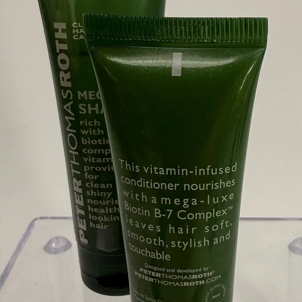 Peter‎ Thomas Roth Mega Rich Shampoo 1oz & Conditioner .75 Oz Travel Size New